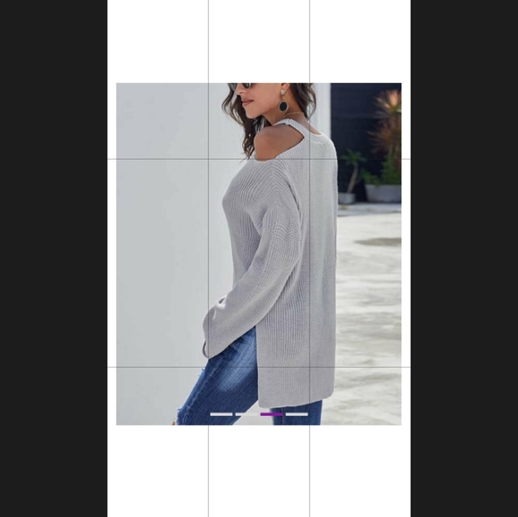 Gray Sweatee with Bell sleeves - Picture 4 of 7